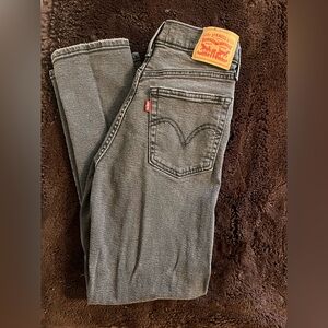 Levi's Women’s Gray / Black Wedgie Straight Denim Jeans size 28